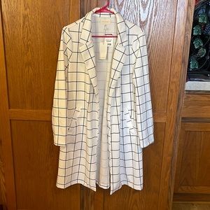 Black and white Overcoat